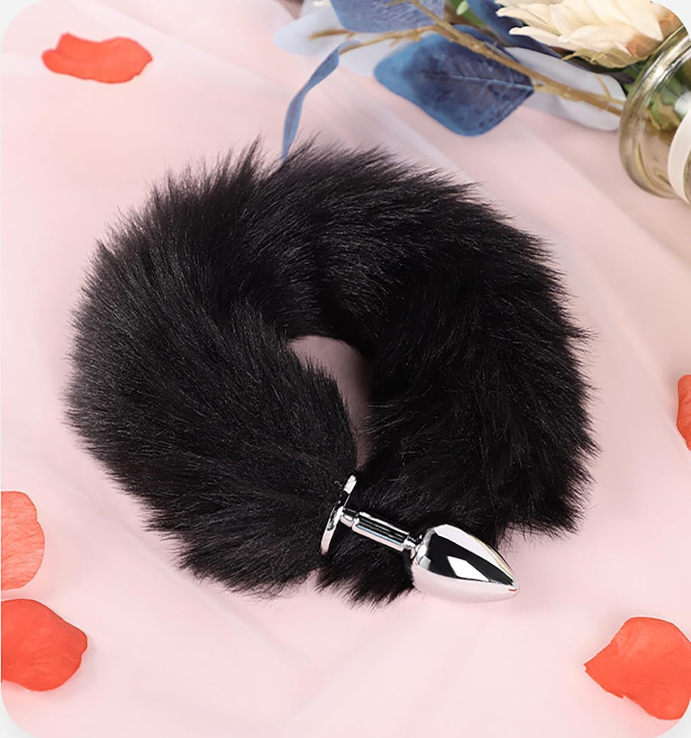 WildDesire Faux Fur Tail Plug BDSM Cosplay Set - SinfulX - 