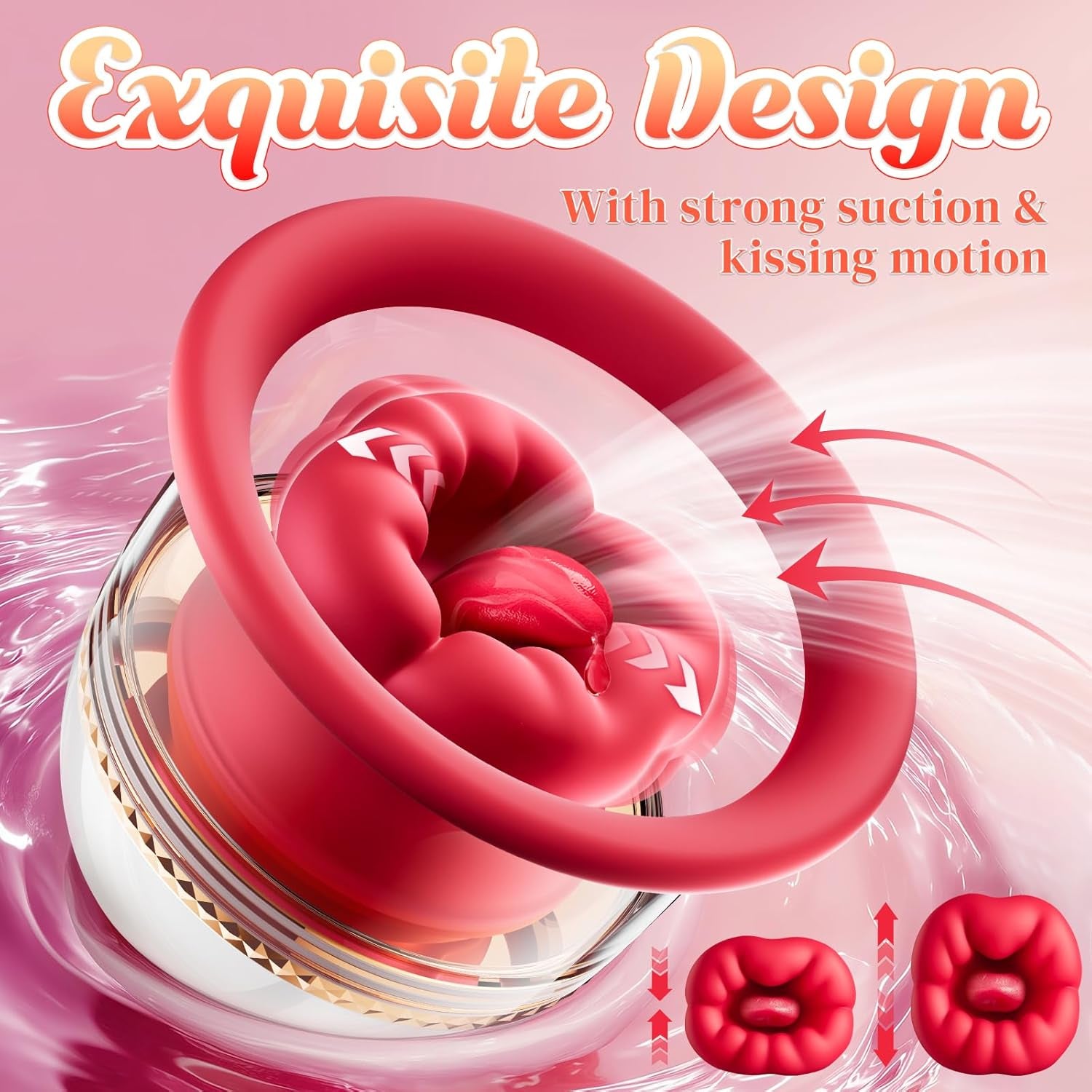 Sex Toys Rose Toy Sucker Vibrator - AI Sync Nipple Toys with 9 Vibrating & 3 Sucking Modes, Detachable Sex Toy Vibrators Adult Toys Clit Nipple Anal Stimulator Massager Rose Sex Toy for Women