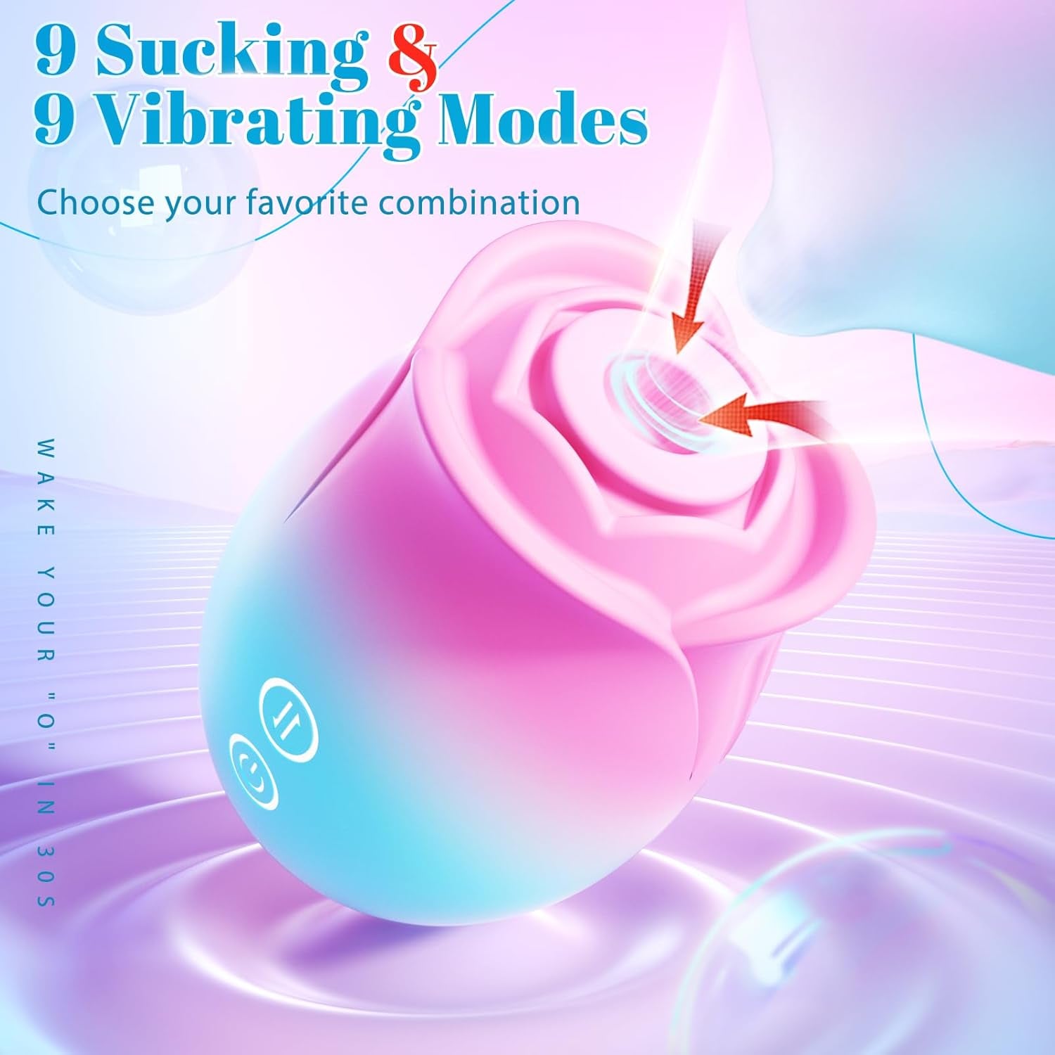 Adult Toys Vibrator Sex Toy - APP Control Rose Sex Toy Adult Toy with 9 Sucking & Vibrating for Women Nipple Clit, Vibrators Rose Sucker Games Stimulator for Couple Woman Sex Furniture - SinfulX - 