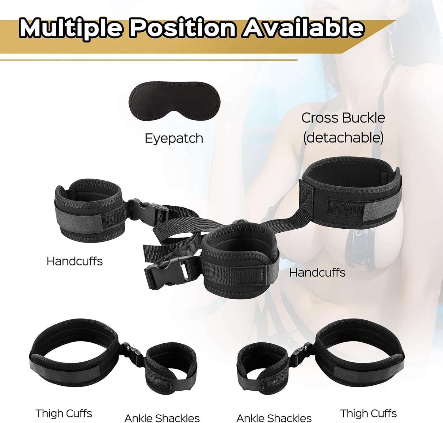 VersaLock Neck to Wrist Sling BDSM Restraint Kit - SinfulX - Personal Care > Sexual Wellness > Sex Sling