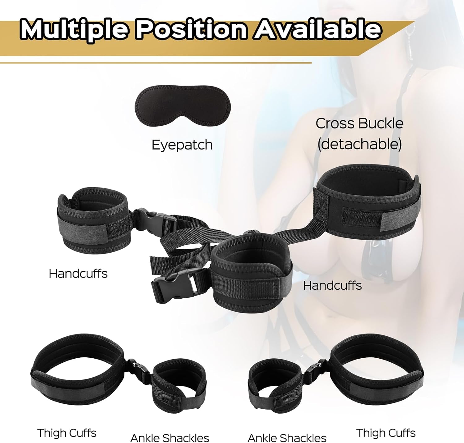 VersaLock Neck to Wrist Sling BDSM Restraint Kit - SinfulX - Personal Care > Sexual Wellness > Sex Sling