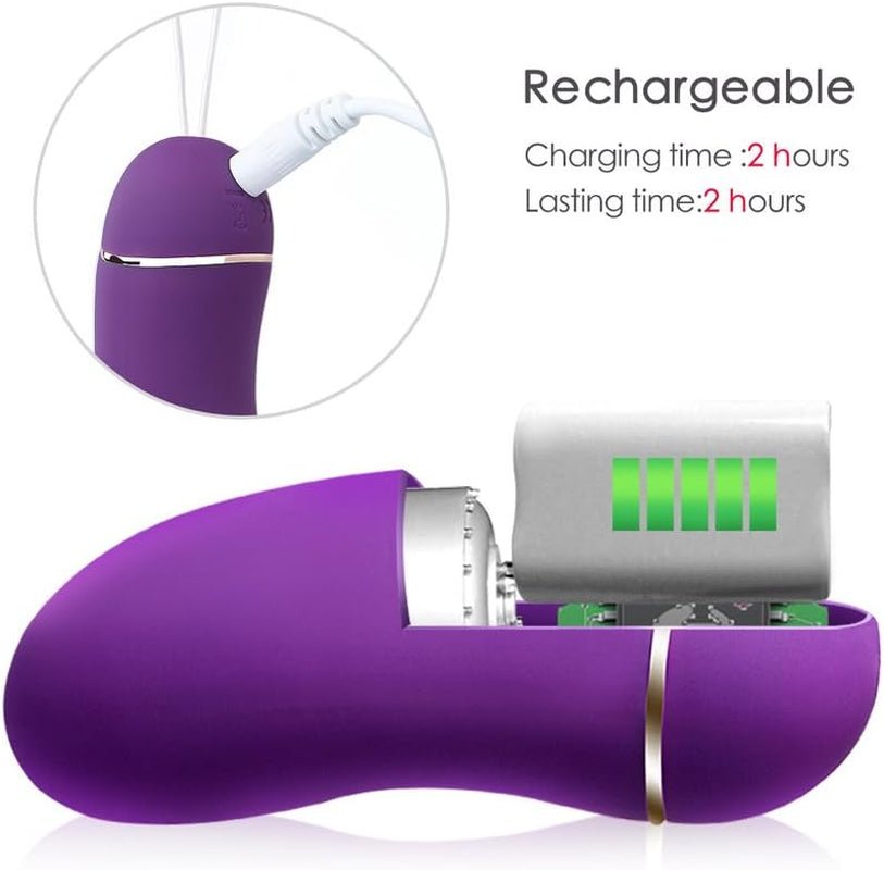 BoostVibe Egg Vibrator 12 Modes Quiet Waterproof Silicone - SinfulX - Personal Care > Sexual Wellness > Bullet Vibrator