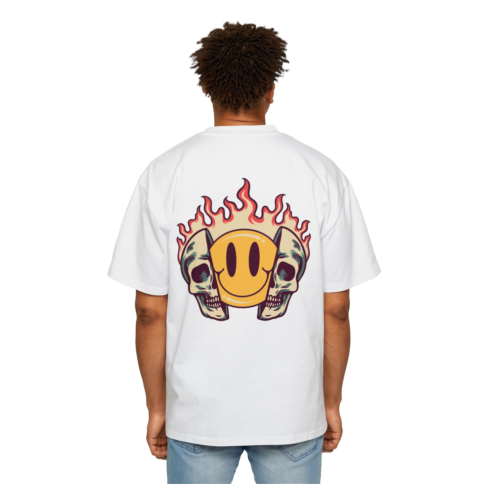 EA Men's Fire Emoji Oversized Tee - SinfulXOversized T-Shirt