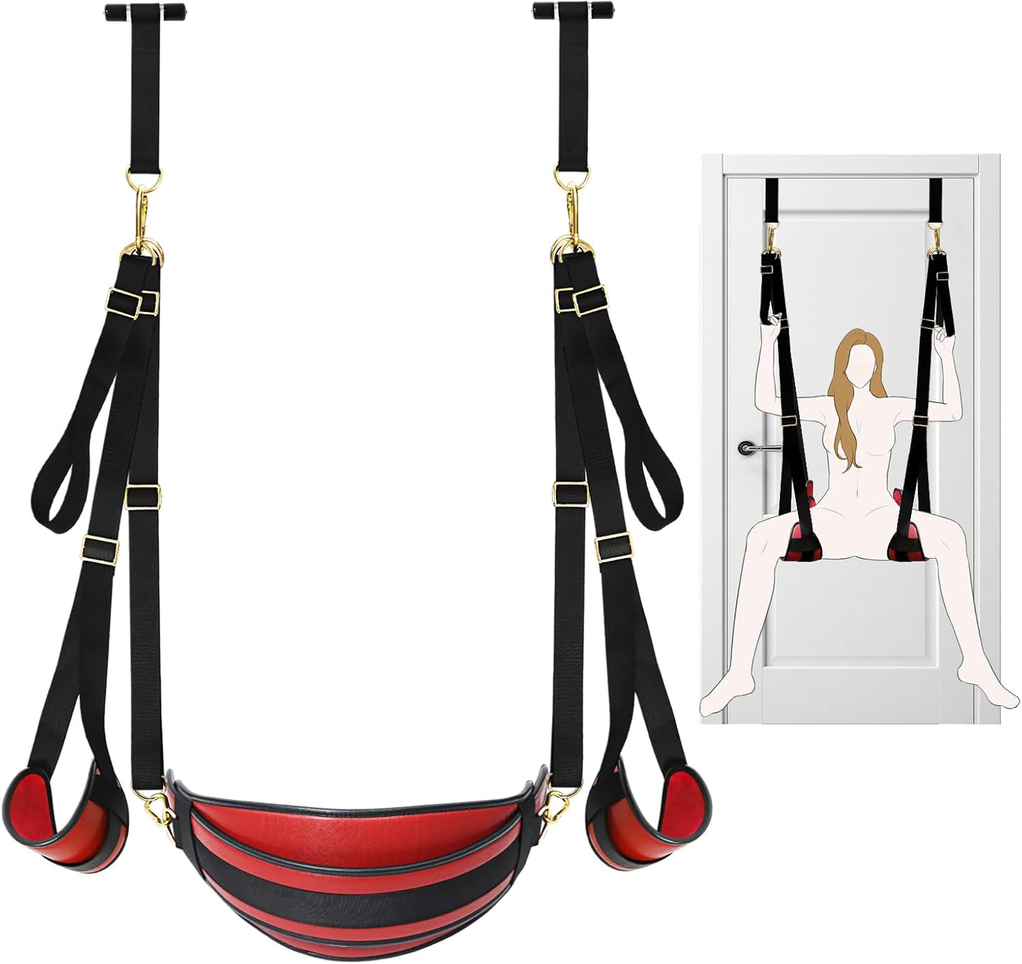 VelatriX 2 - in - 1 Door Sex Swing 500lb Adjustable - SinfulX - Personal Care > Sexual Wellness > Sex Swing