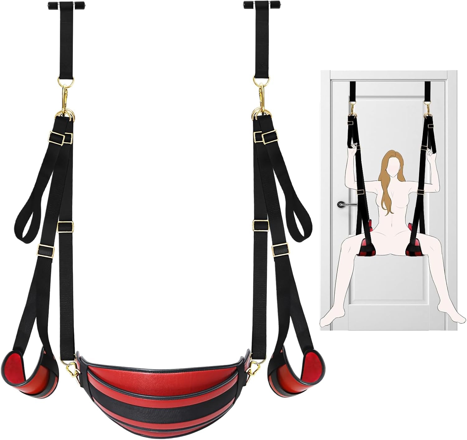 VelatriX 2 - in - 1 Door Sex Swing 500lb Adjustable - SinfulX - Personal Care > Sexual Wellness > Sex Swing