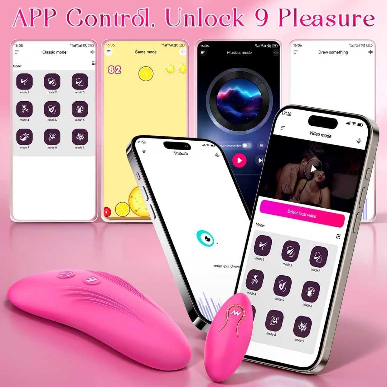 PulseLeaf APP Wearable Panty Vibrator Remote 9 Modes - SinfulX - Personal Care > Sexual Wellness > Panty Vibrator