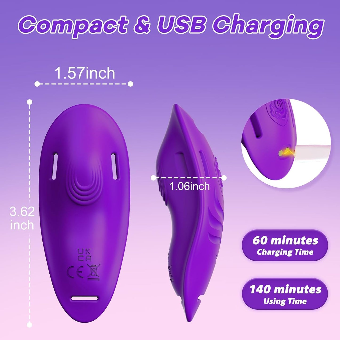 ButterflyPearl Wearable Panty Vibrator APP Control - SinfulX - Personal Care > Sexual Wellness > Panty Vibrator