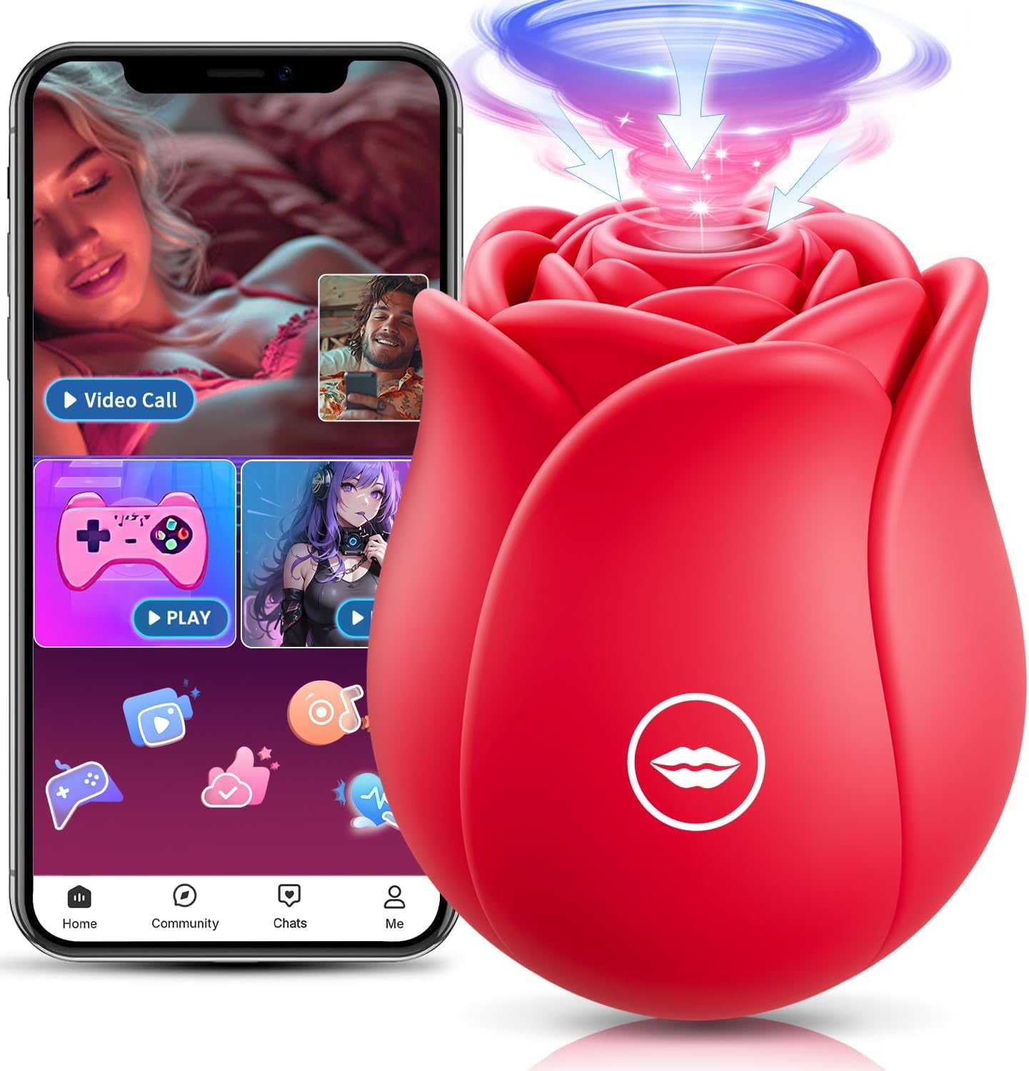 Rose Toy Women Sex Toys - Adult Toys for Women Rose Sex Toy Clit Sucker Sucking Vibrator with 10 Suction Modes Vibrater Dildo Anal Couples Female Adult Toy Dildos Vibrators Jewelry - SinfulX - 