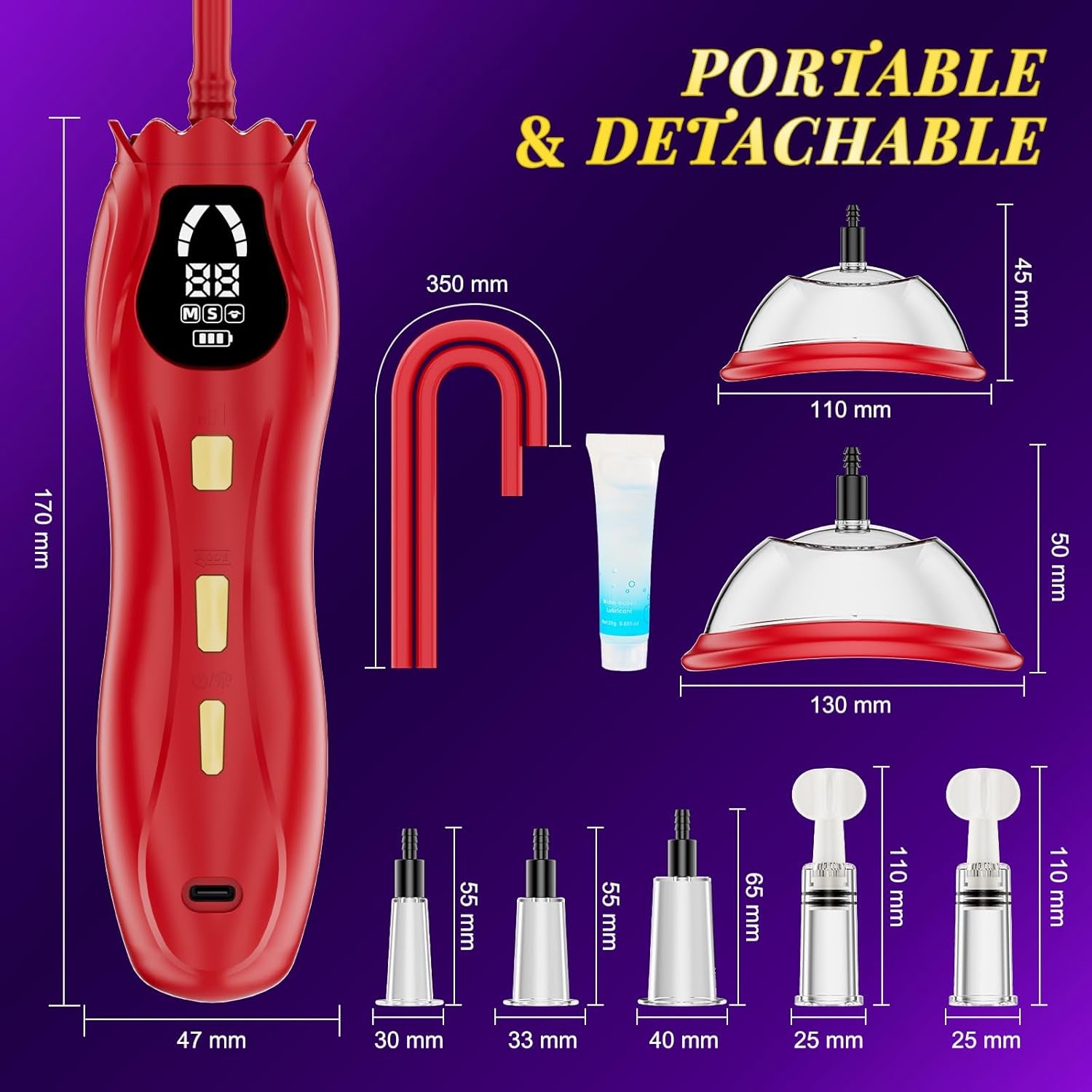 VelvetAura Electric Rose Pussy Pump 3 Levels - SinfulX - Personal Care > Sexual Wellness > Pussy Pump