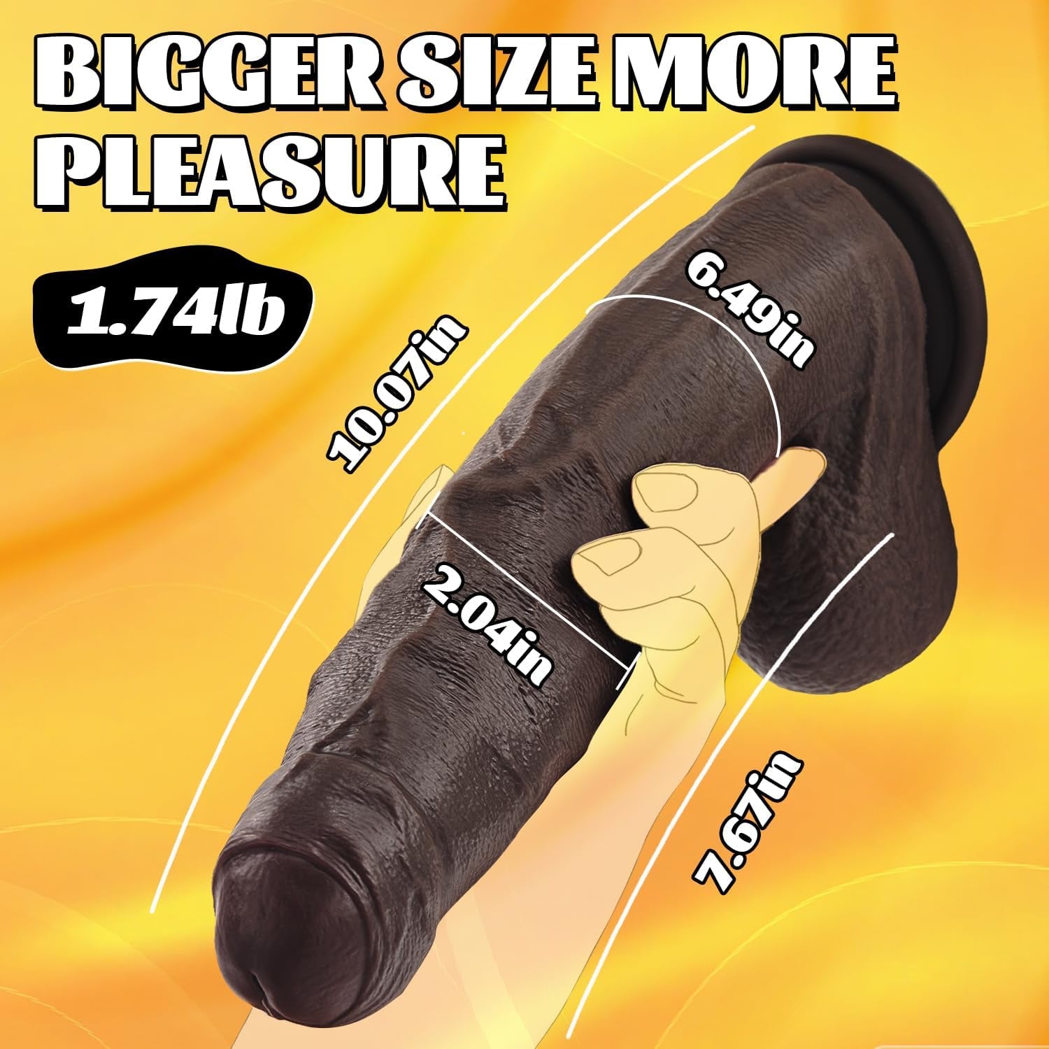 10'' Big Black Dildo with Movable Skin, Realistic Foreskin Dildo Uncut Dildos, Huge Thick BBC, Real Skin Dual Silicone Dildos with Strong Suction Cup, Adult Sex Toys for Men, Women and Gays - SinfulX - 