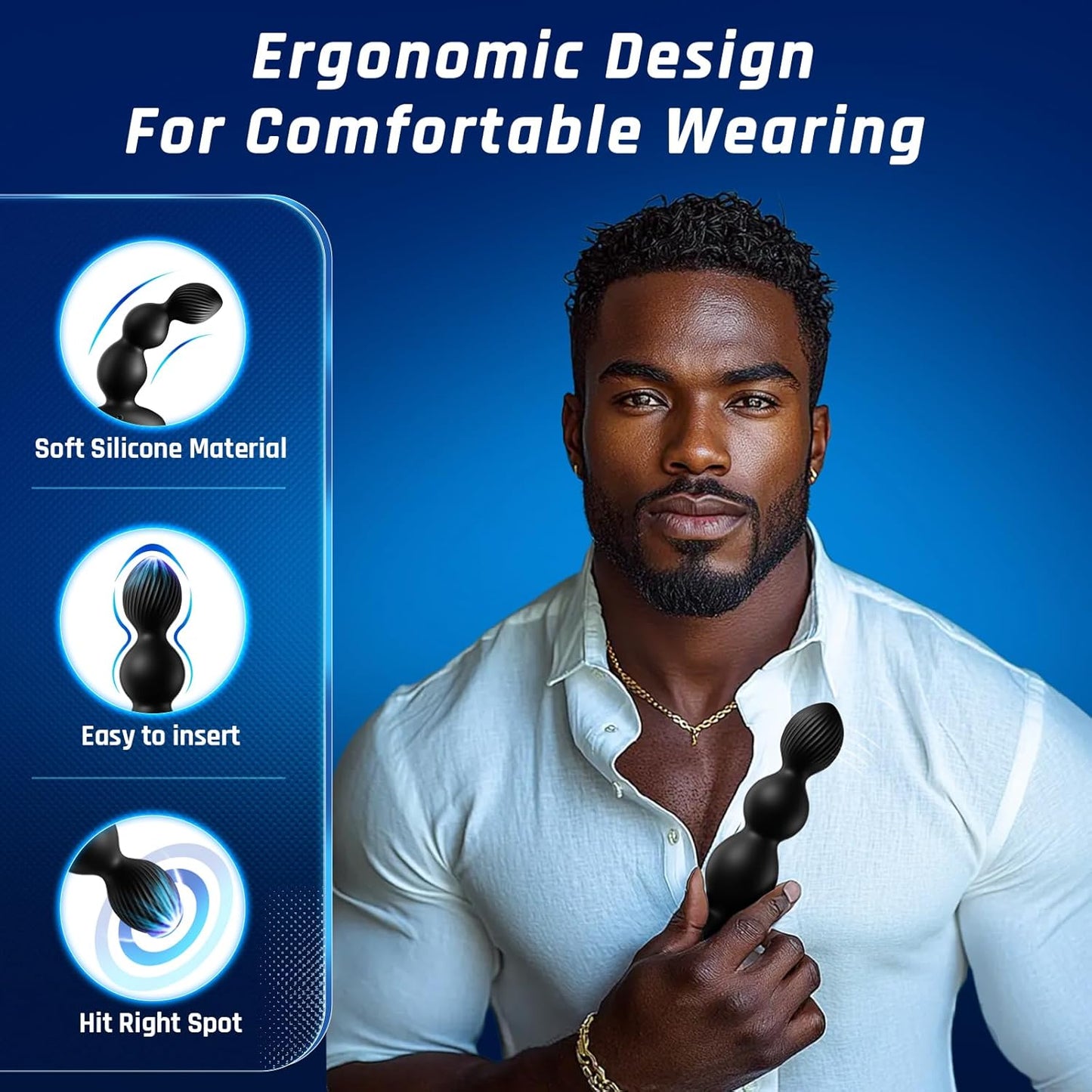 360° Rotation Adult Sex Toys for Men Prostate Massager - Swirl Surround Stimulate Prostate Point APP Remote Control, Adult Toys Anal Plug with 10 Vibrating, Anal Toys Vibrator Mens - SinfulX - 