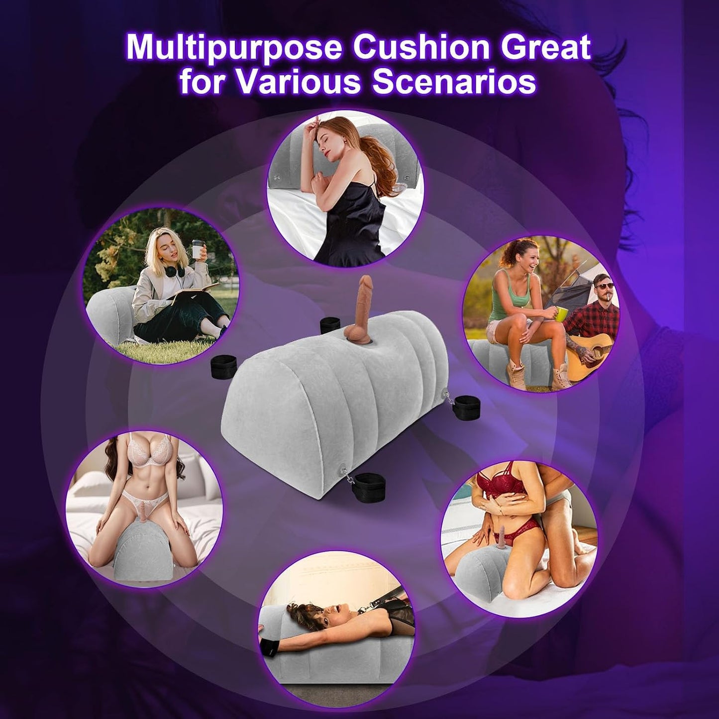 SinSaddle Inflatable Dildo Mount BDSM  Sex Pillow