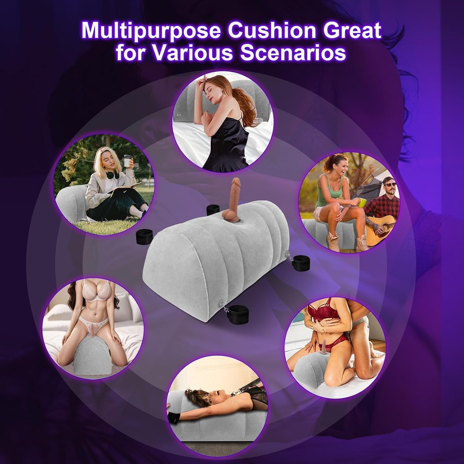 SinSaddle Inflatable Dildo Mount BDSM  Sex Pillow