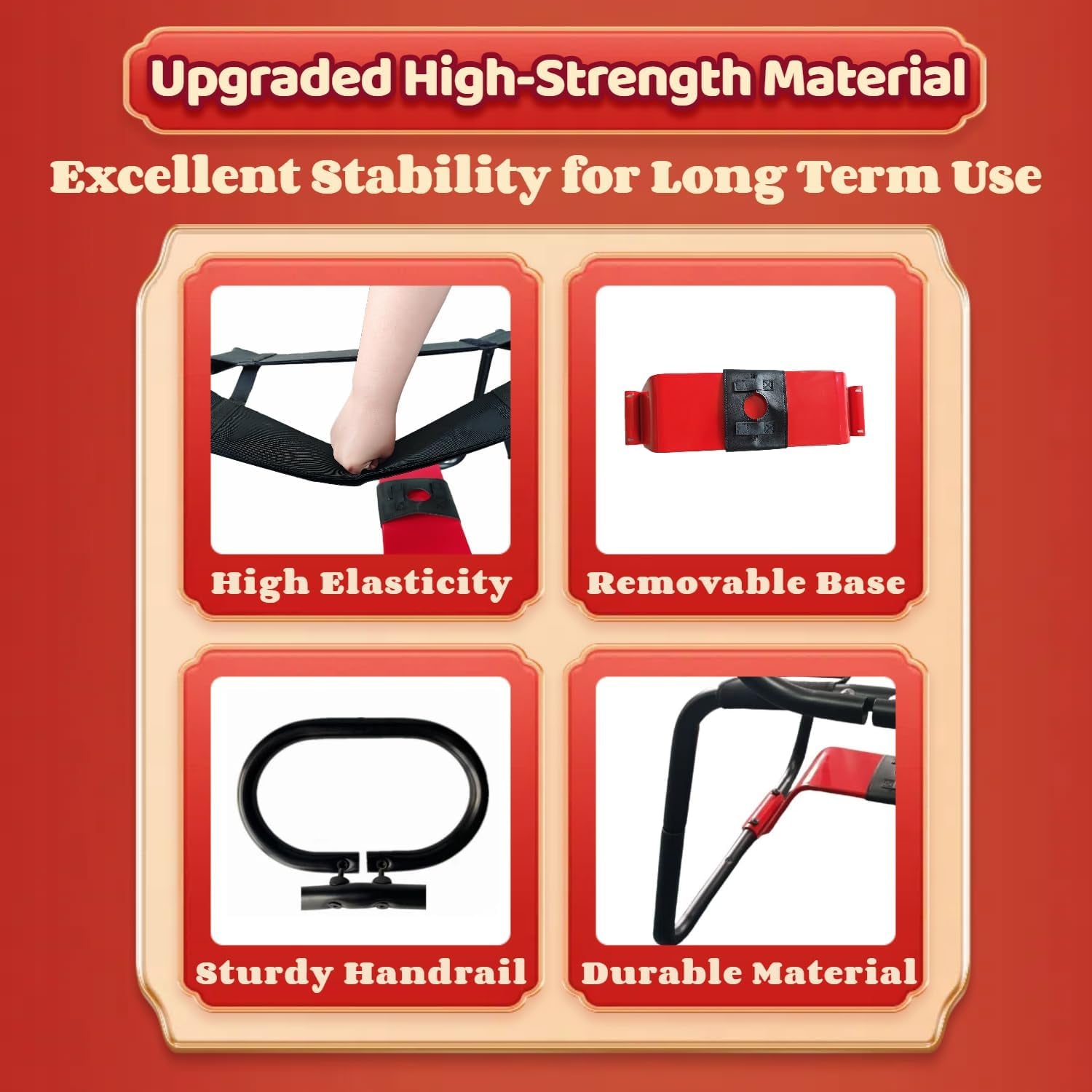CrimsonVertigo Bouncing Sex Chair with Dildo Mount & Handrail