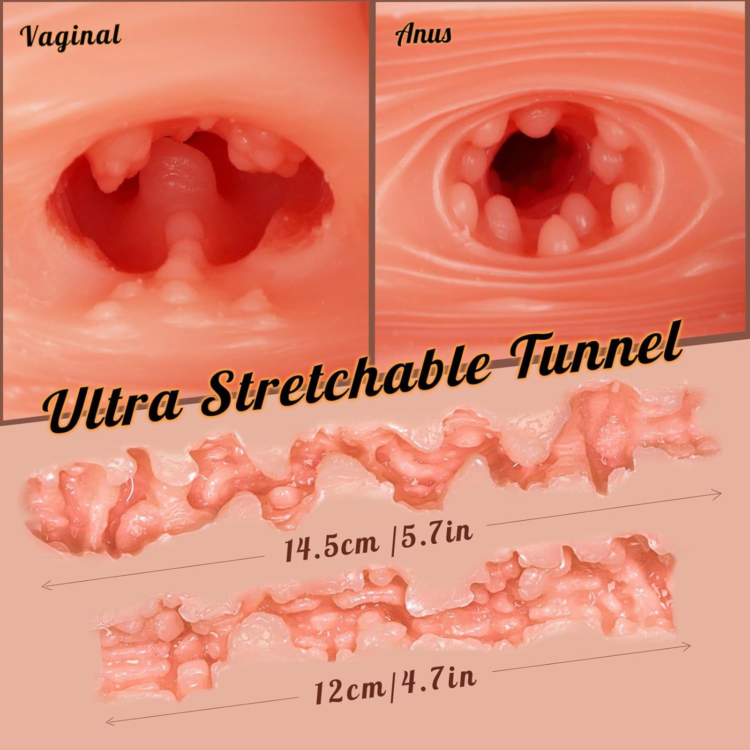 18.2LB Life Size Sex Doll Male Masturbator - Sex Toys for Men Sex Dolls Torso with Big Breasts & Butt Male Sex Toy Pocket Pussy for Men Tight Vaginal Anal Texture Stroker, Adult Toys & Games - SinfulX - 