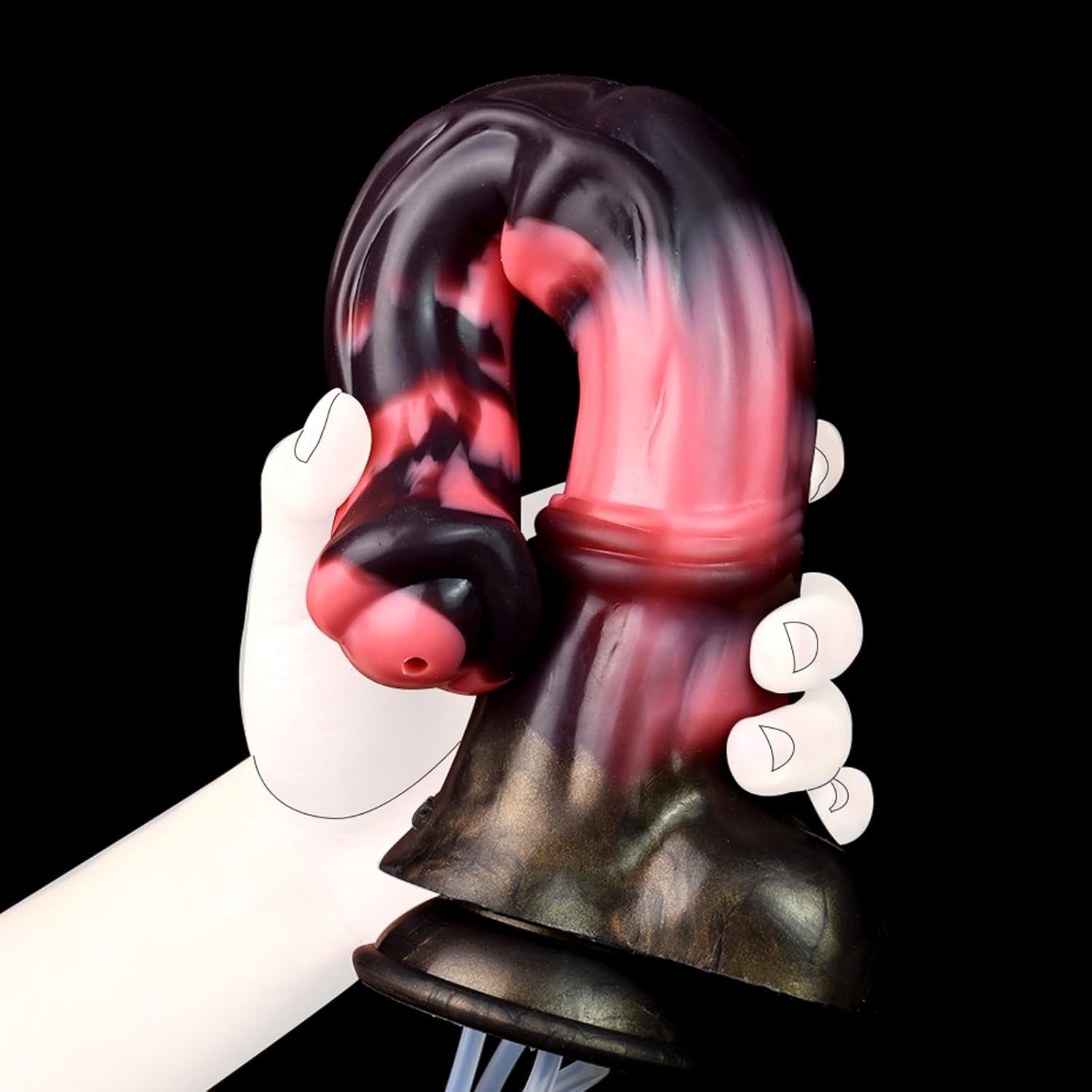 Squirting Horse Dildo Sex Toys with Suction Cup, 12Inch Long Fantasy Huge Thick Anal Dildo Big Silicone Adult Sex Toy for Men and Women G Spot Couples