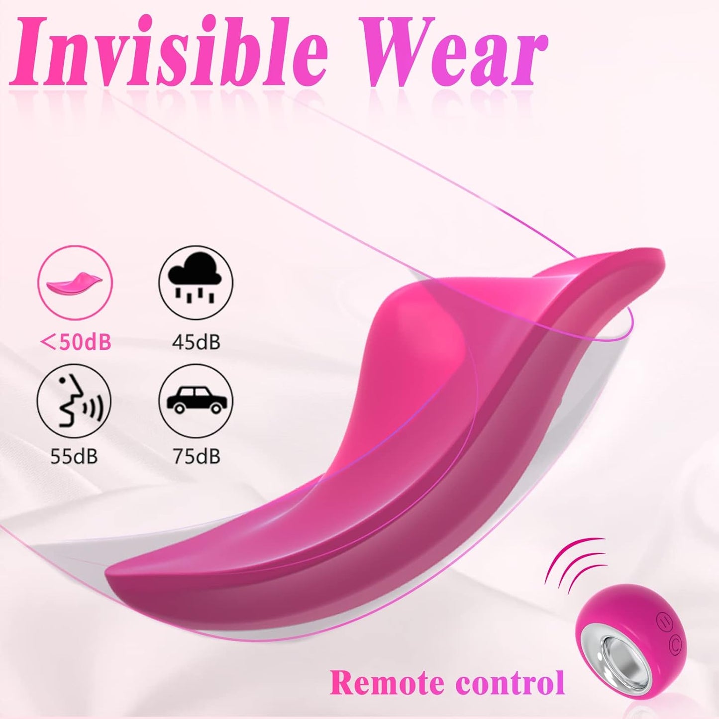 RoseWhisper Wearable Panty Vibrator Remote 12 Modes - SinfulX - Personal Care > Sexual Wellness > Panty Vibrator