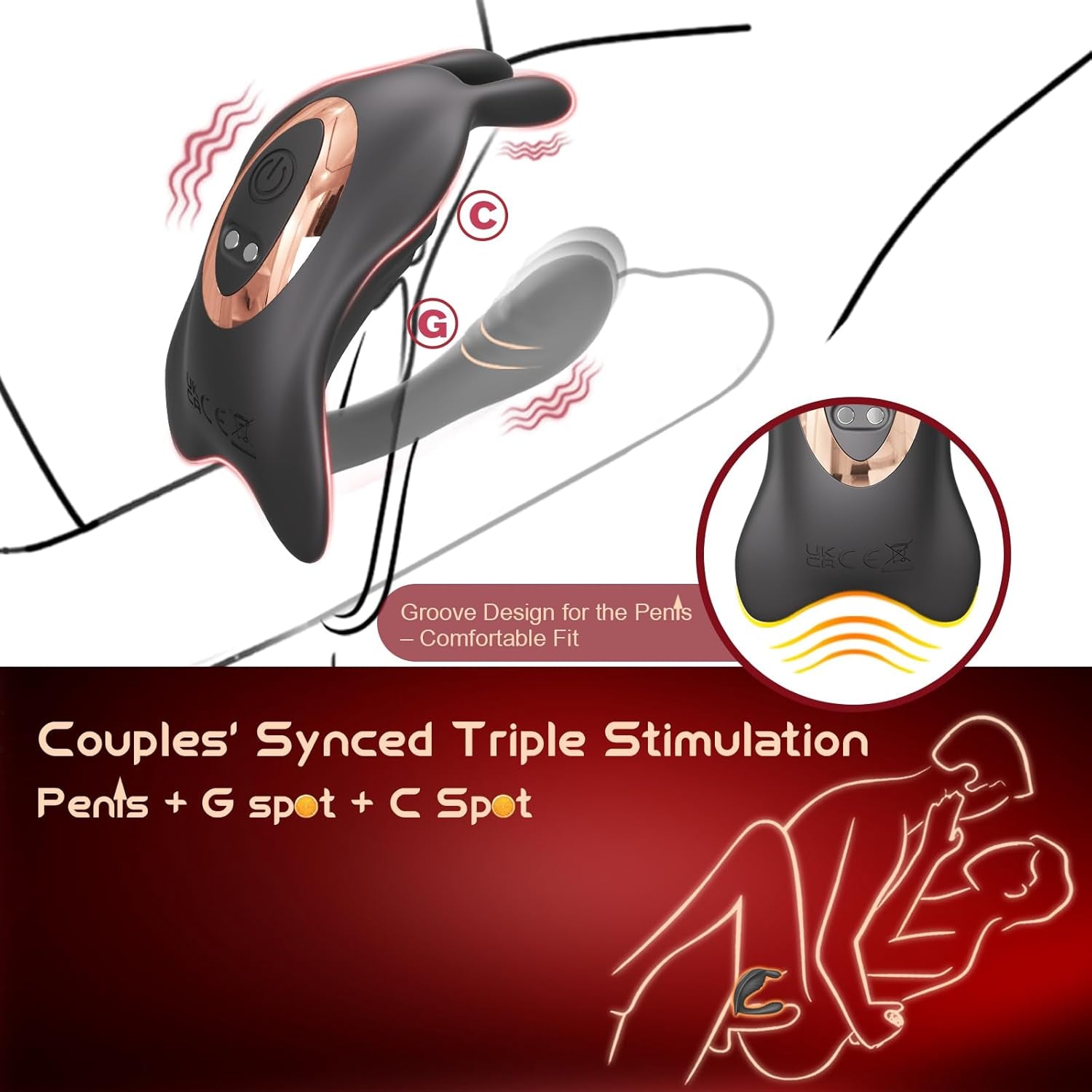 NoirRabbit Rabbit Wearable Couple Vibrator App Control - SinfulX - Personal Care > Sexual Wellness > Panty Vibrator