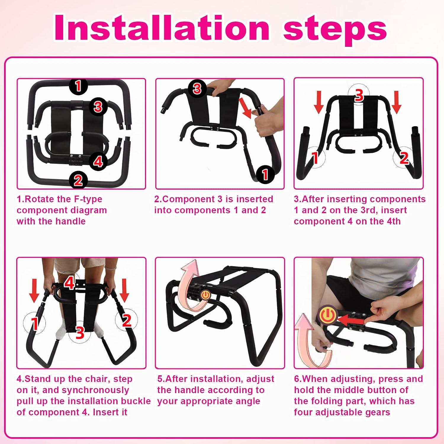 SinRider Bouncing Sex Stool | Elastic Seat & Toy Mount