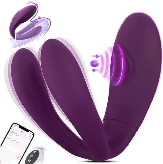 TapFusion Double Wearable Vibrator 10 Tapping 10 Modes - SinfulX - Personal Care > Sexual Wellness > Panty Vibrator