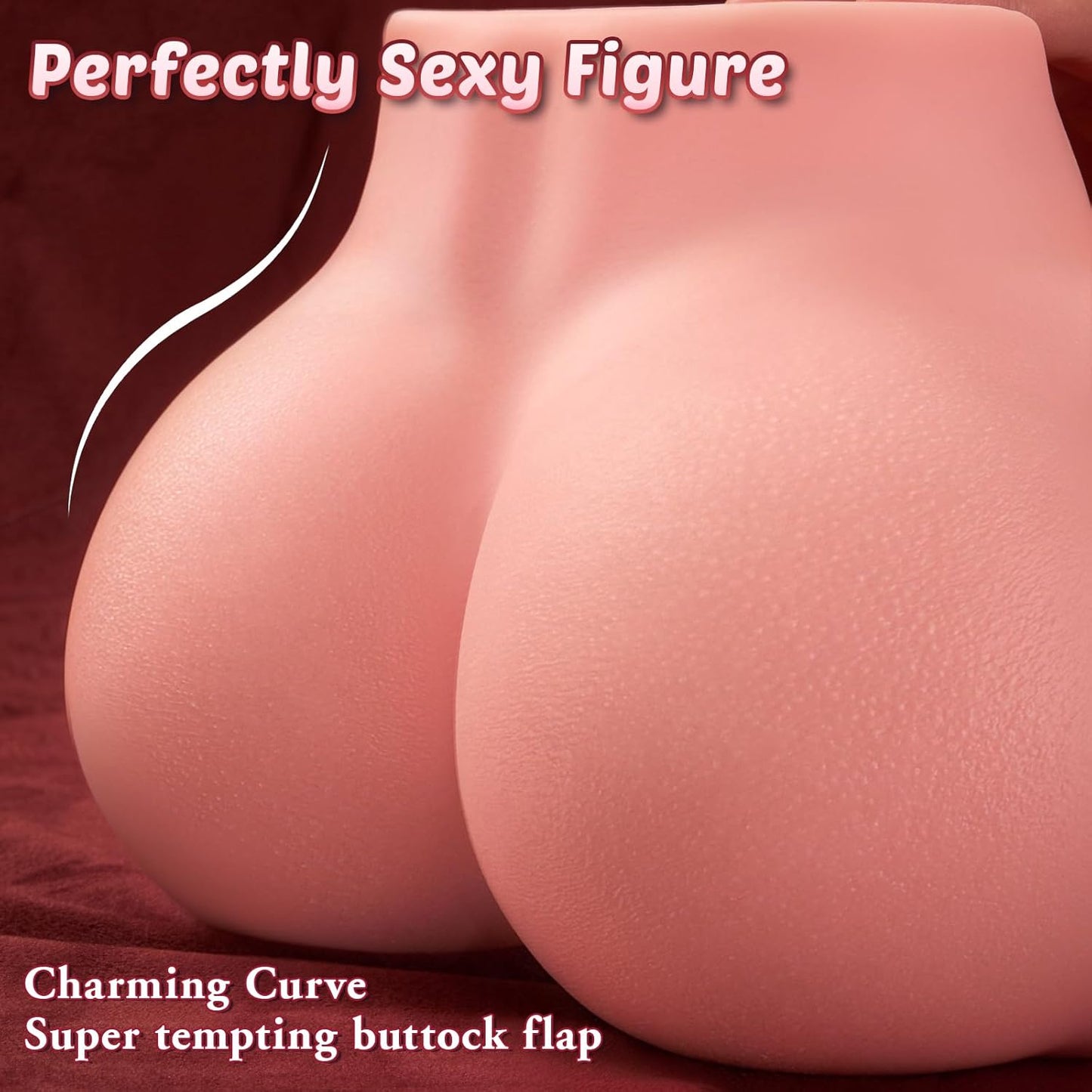 Realistic Sex Doll Adult Toy for Men, Lifelike Male Masturbator Built - In Penis Ring with 3D Textured Vagina Anal Dual - Channel, Ass Soft Butt Pocket Pussy Men'S Sex Toys for Sexual Pleasure - SinfulX - 
