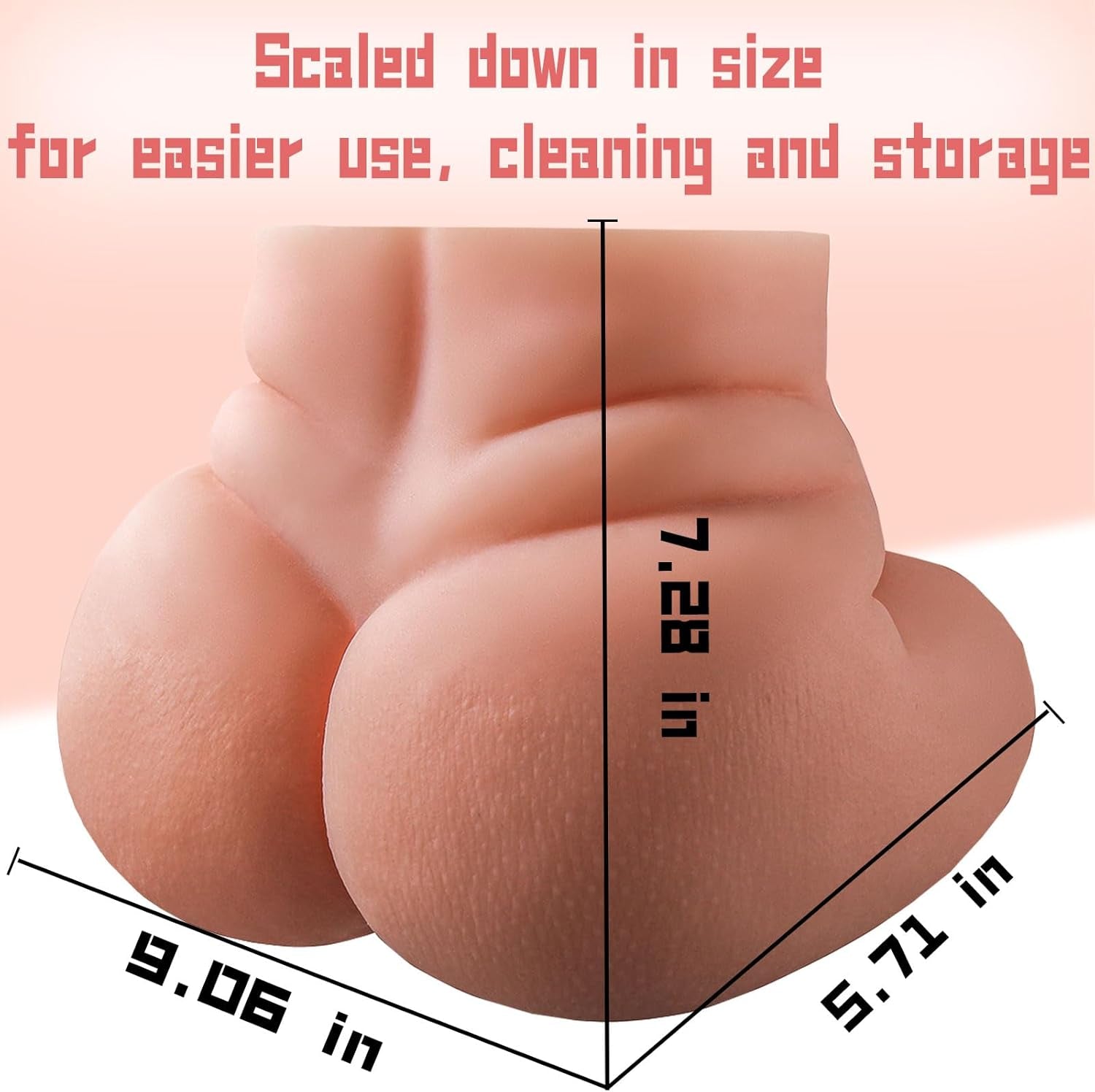 7.3LB Pussy Ass Sex Doll for Male Pleasure, Men'S Sex Toys, Fat Female Adult Sex Dolls Torso Butt Stroker, Lifelike Sex Toy Soft Butt with Tight Vagina Anal Hip Male Masturbattor - SinfulX - 