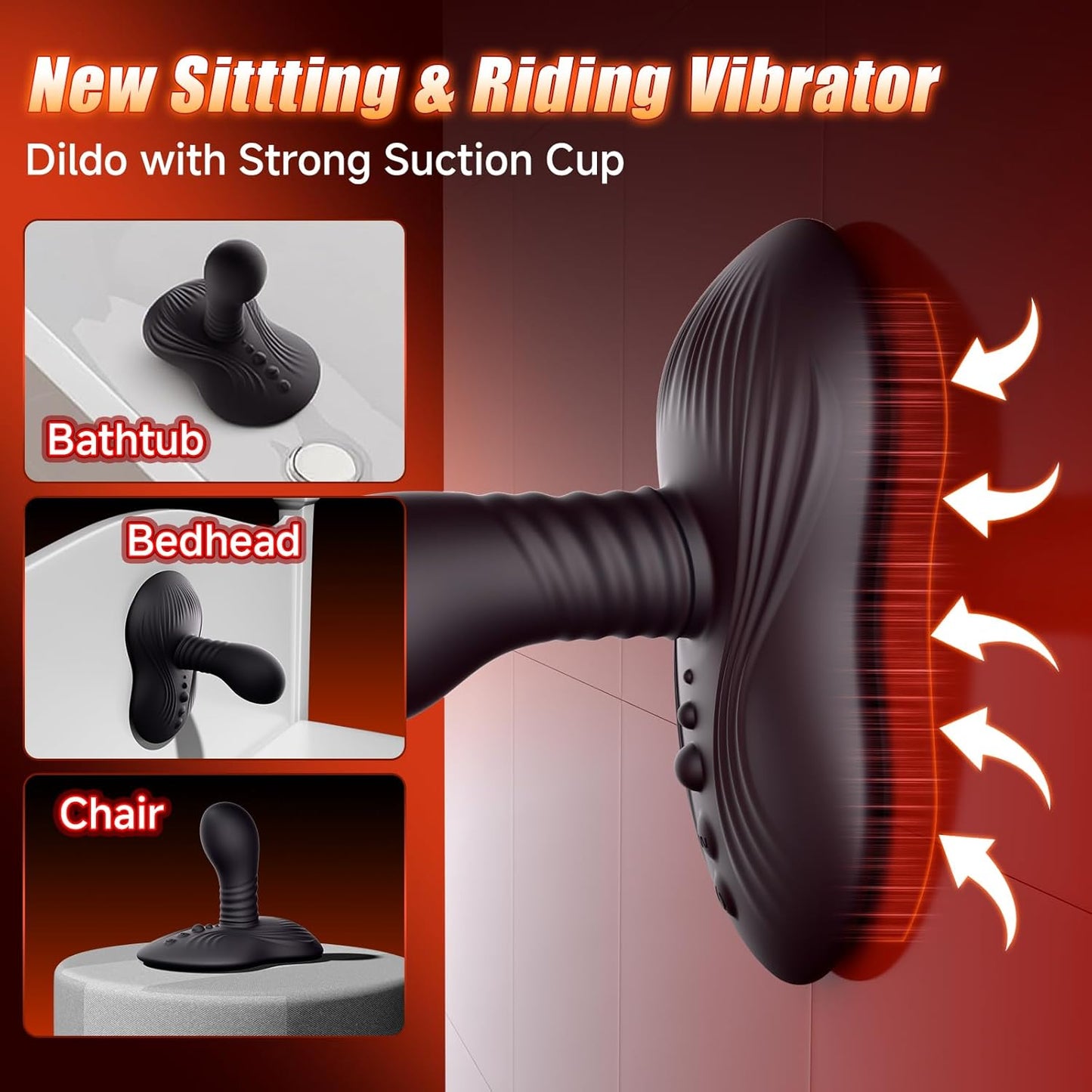 Prostate Massager Anal Dildo Anal Toys, Riding Grinding Strap - On Dildos Adult Toys with 9 Rotating & Vibrating Suction Cup, Butt Plug Male Sex Toys for Men Sex Toy Anal Plug G Spot Vibrator New - SinfulX - 