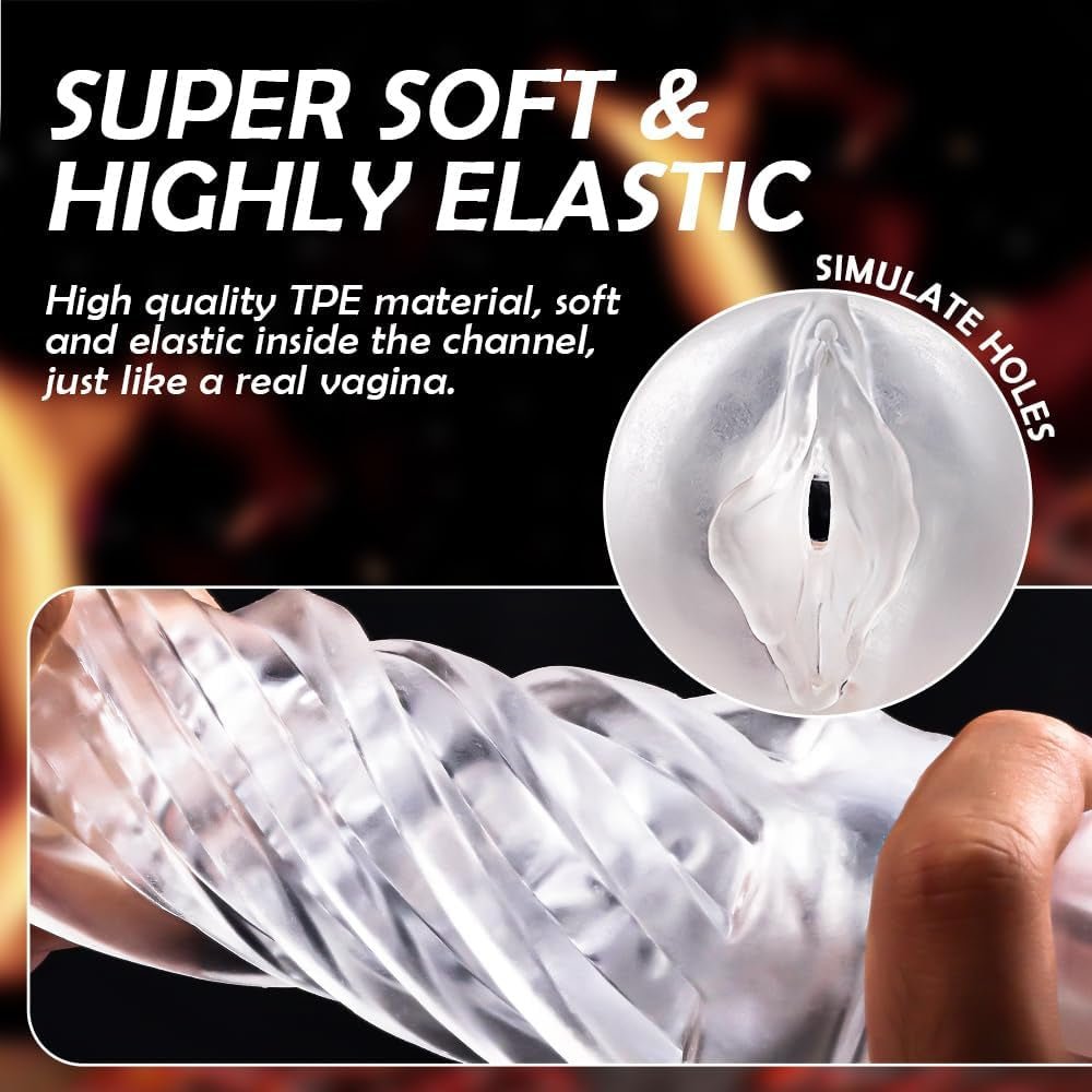 ClearGrip Spiral Suction Transparent Stroker - SinfulX - Fleshlight/Masturbator