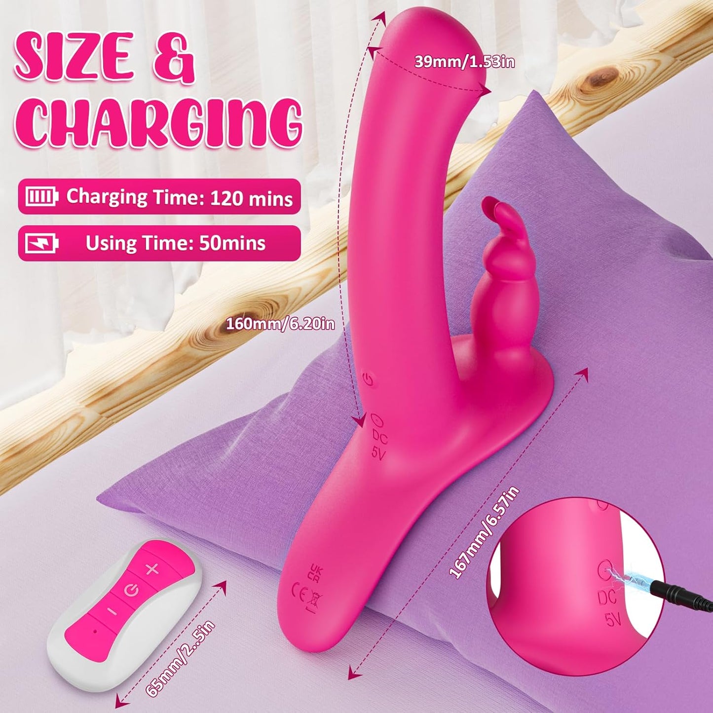 Strap on Dildo Harness Sex Toys, Double - Ended Strapless Strapon Rabbit Vibrator for Couples Lesbian Clitoris G Spot Anal Sex with 10 Vibration Modes, Remote Control Wearable Dildo Adult Sex Toys - SinfulX - 