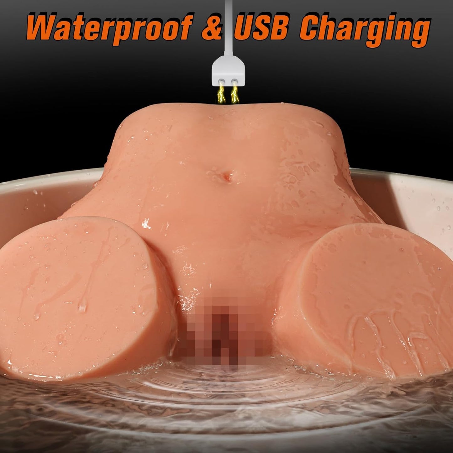 25LB Milf Full Size Sex Doll, Powerful 12 Multi - Level Vibrating Butt Toys Realistic Skin Texture Soft Big Ass & Pussy Female Sex Toys 2 Extended Channel Tight Vagina & Anal Sexual Pleasure Tools - SinfulX - 
