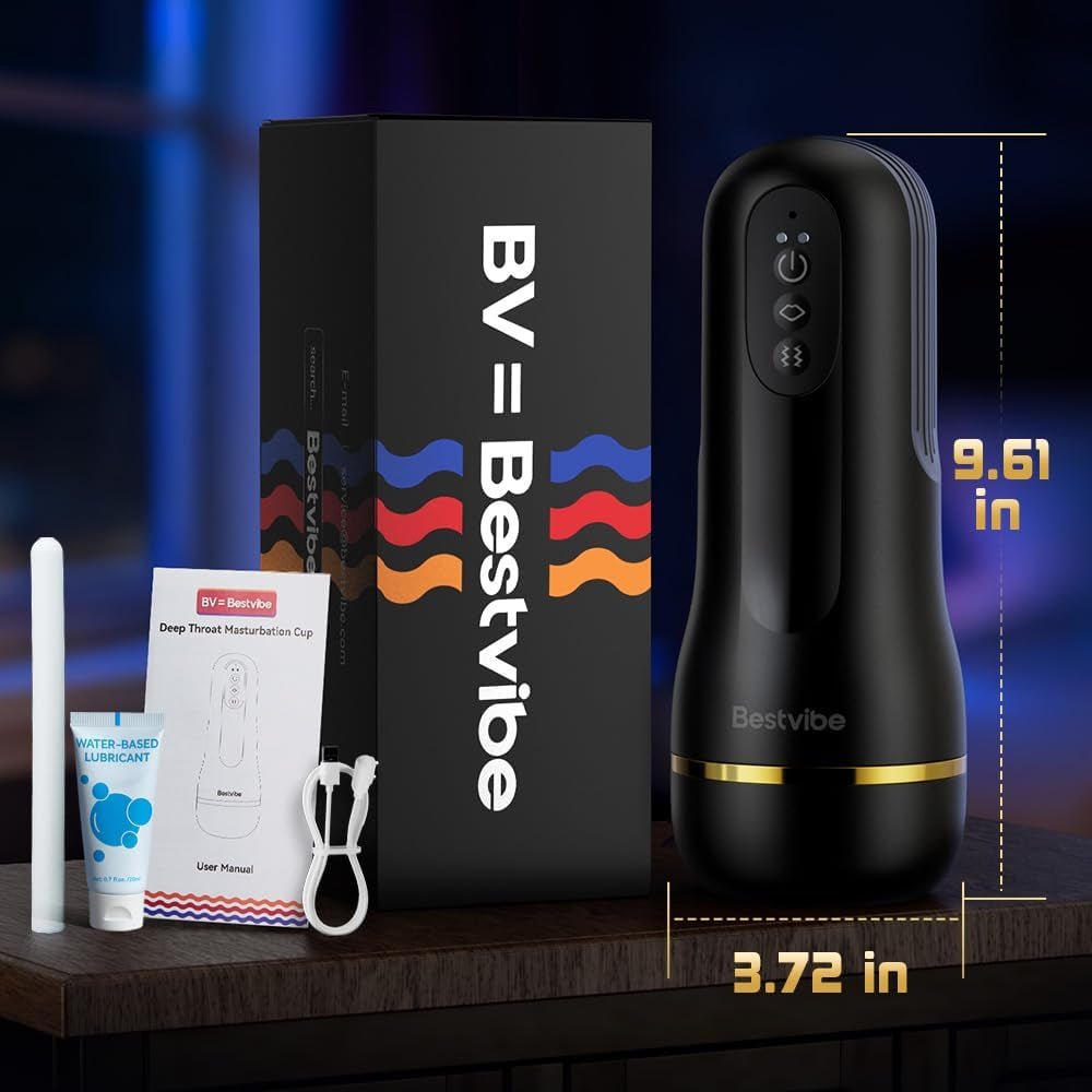 Automatic Male Masturbator Sex Toys for Men Masturbation - Realistic Pocket Pussy with 5 Suction&10 Vibration,Vibrating Male Masturbator Cup Male Sex Toys Sex Machine with Textured Channels - SinfulX - 