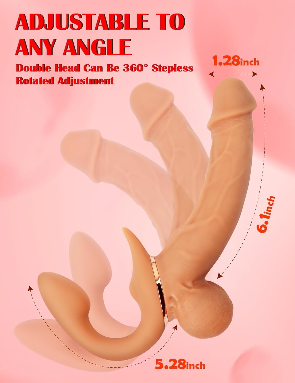 EchoFlex Rotating Strapless Strap On Vibrator - SinfulX - Personal Care > Sexual Wellness > Strapless Strap - On