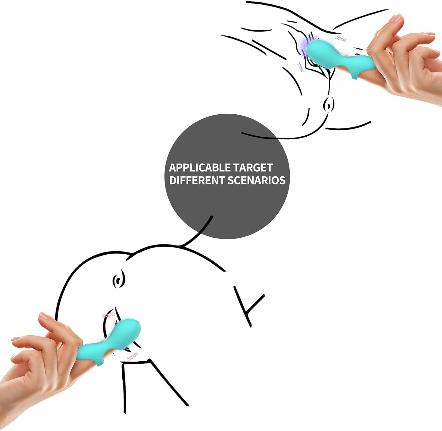 ArcPulse Finger Vibrator 10 Modes Waterproof USB Mini - SinfulX - Personal Care > Sexual Wellness > Finger Vibrator