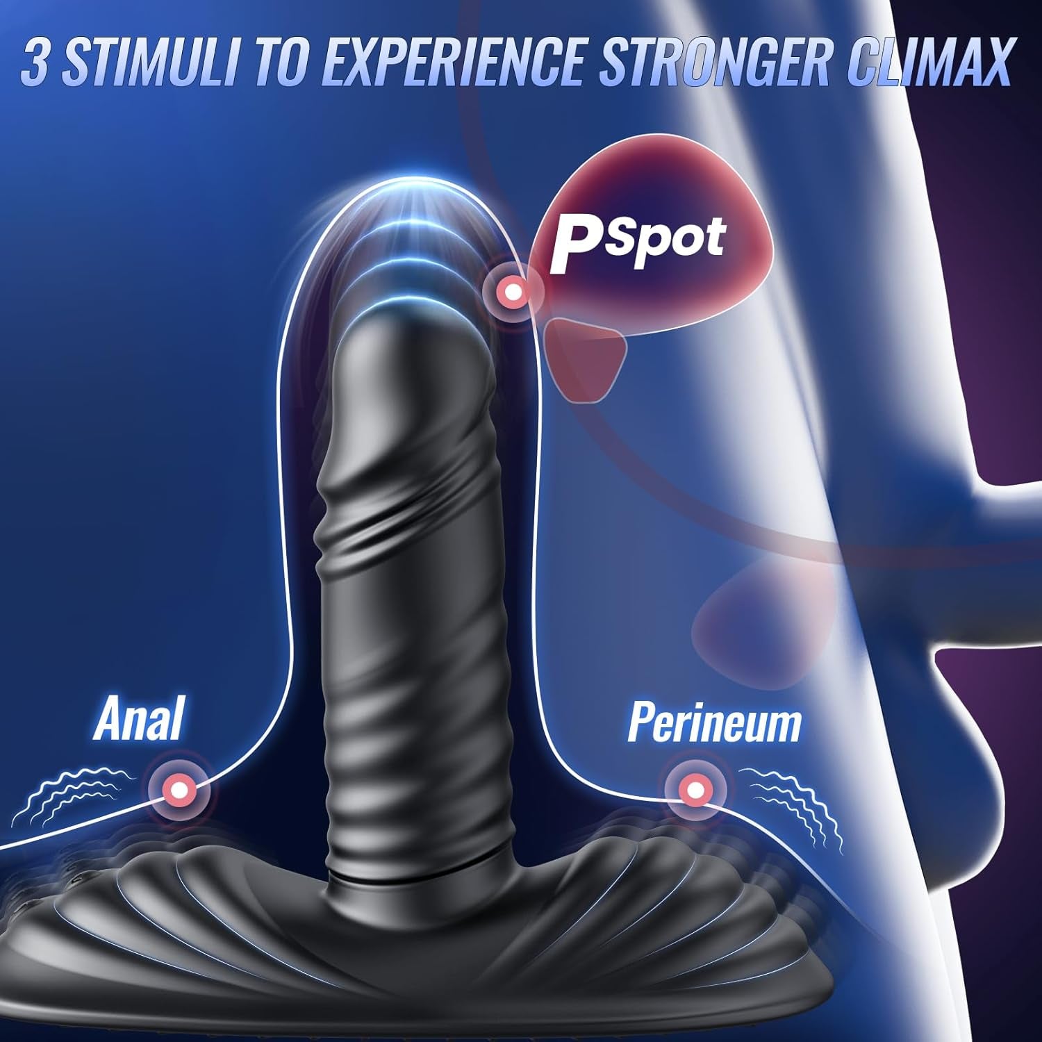 Belsar Prostate Massager Male Sex Toys for Men, Riding Grinding but Plug Anal Toys Women Sex Toy Adut Toys AI APP Remote Control 9 Vibrating 3 Thrusting, Anal G Spot Vibrator Strapless Strap - On Dildo - SinfulX - 