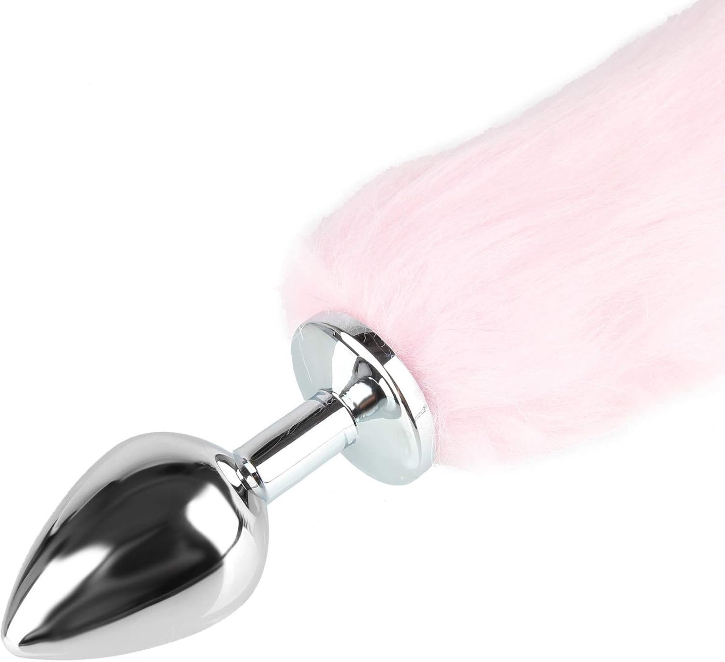 VelvetVixen Fox Tail Butt Plug Pink M - SinfulX - 