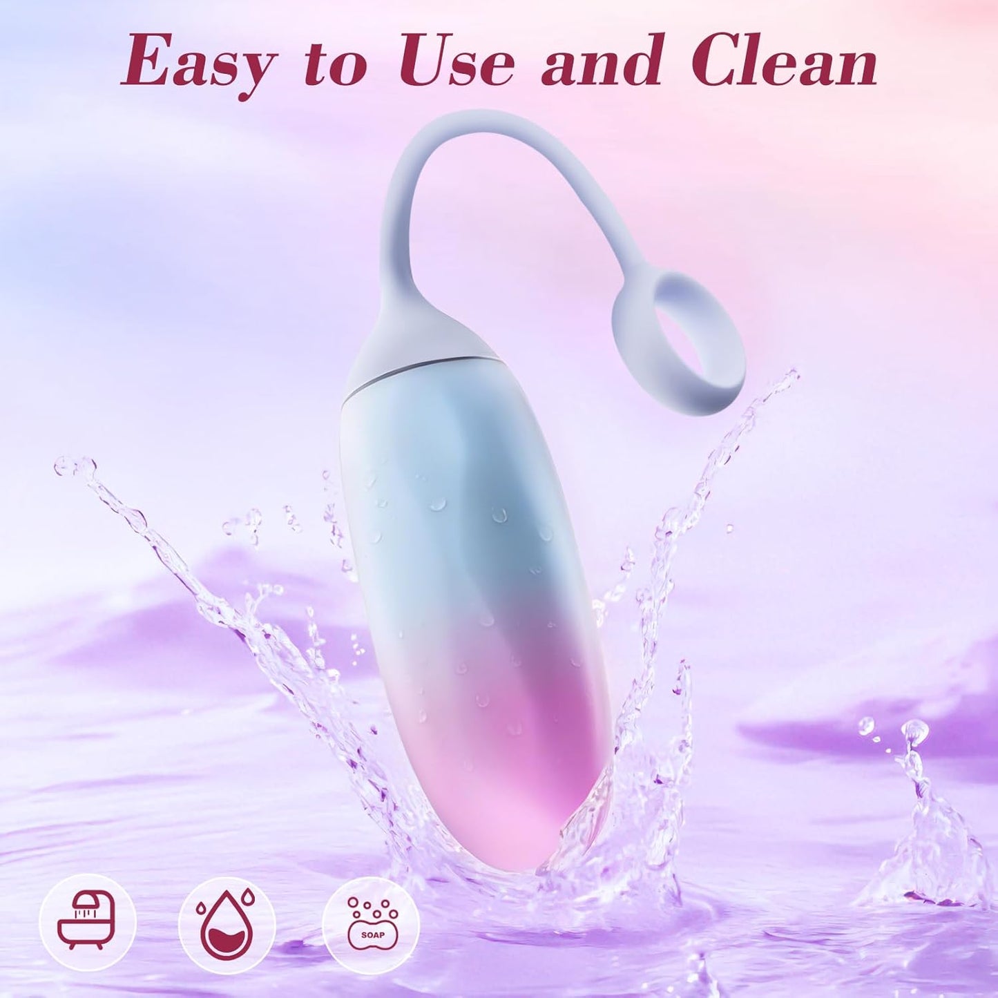 GradientPulse App Remote Vibrating Egg Bullet Waterproof Quiet - SinfulX - Personal Care > Sexual Wellness > Bullet Vibrator