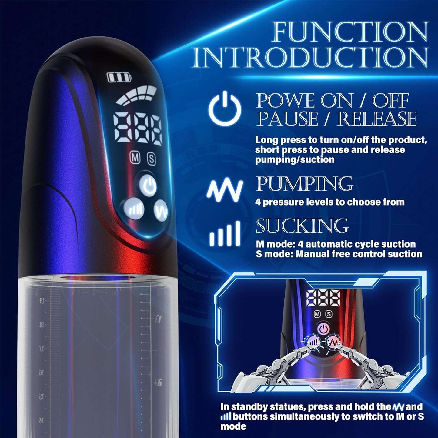 Automatic Male Enhancement Penis Pump_SinfulX_premium_sex_toys