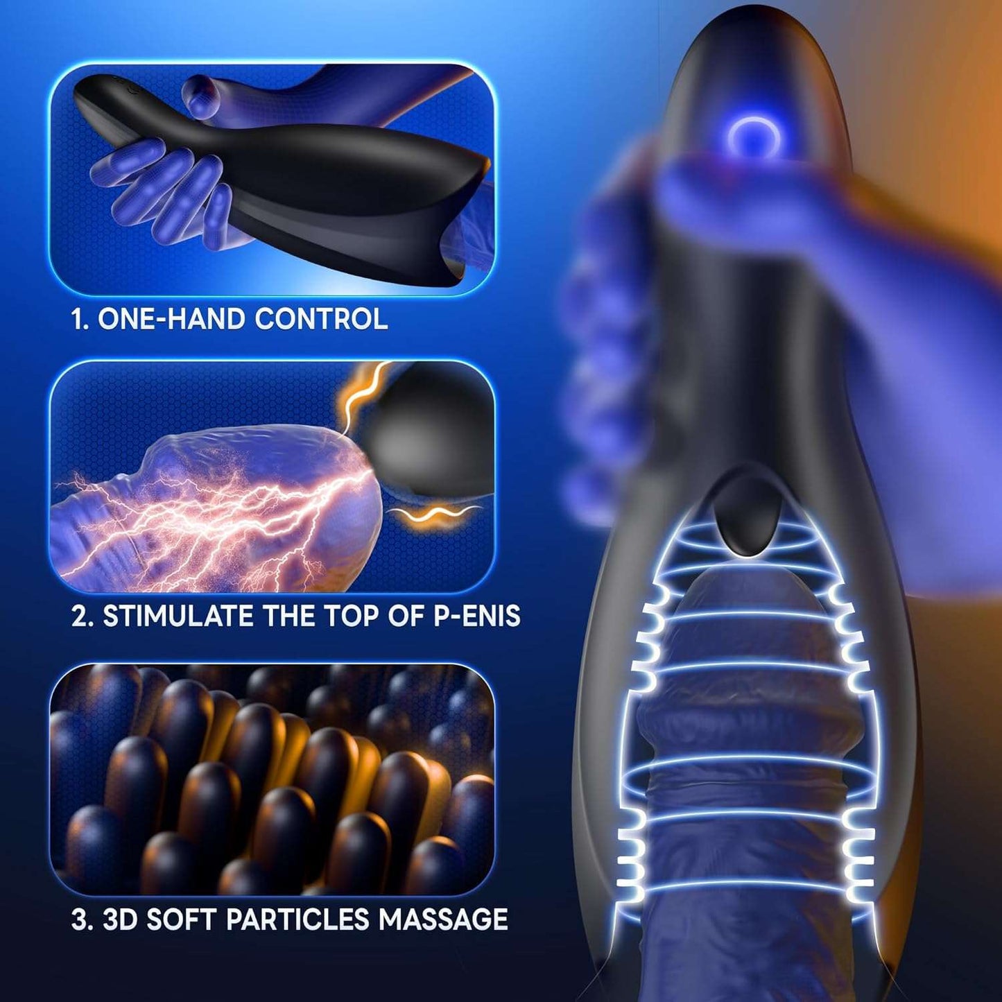 ApexTunnel 10 Mode Vibrating Training Masturbator - SinfulX
