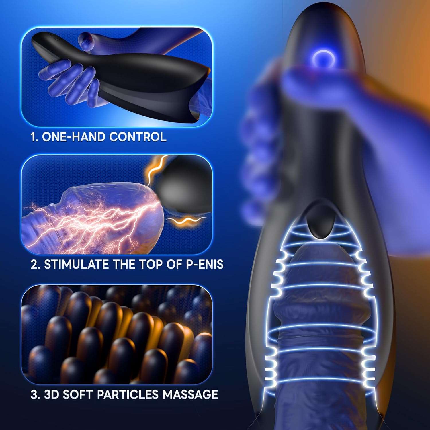 ApexTunnel 10 Mode Vibrating Training Masturbator - SinfulX