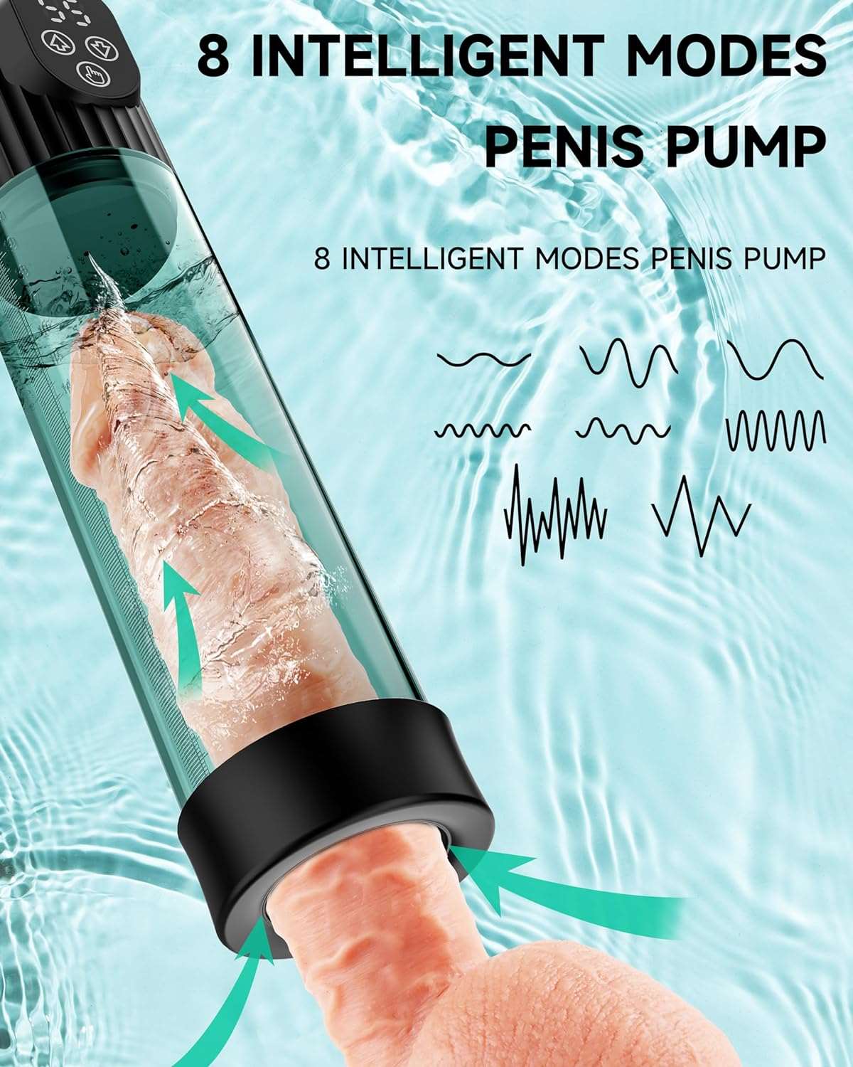 AquaGrip Penis Pump Male Masturbator - SinfulX
