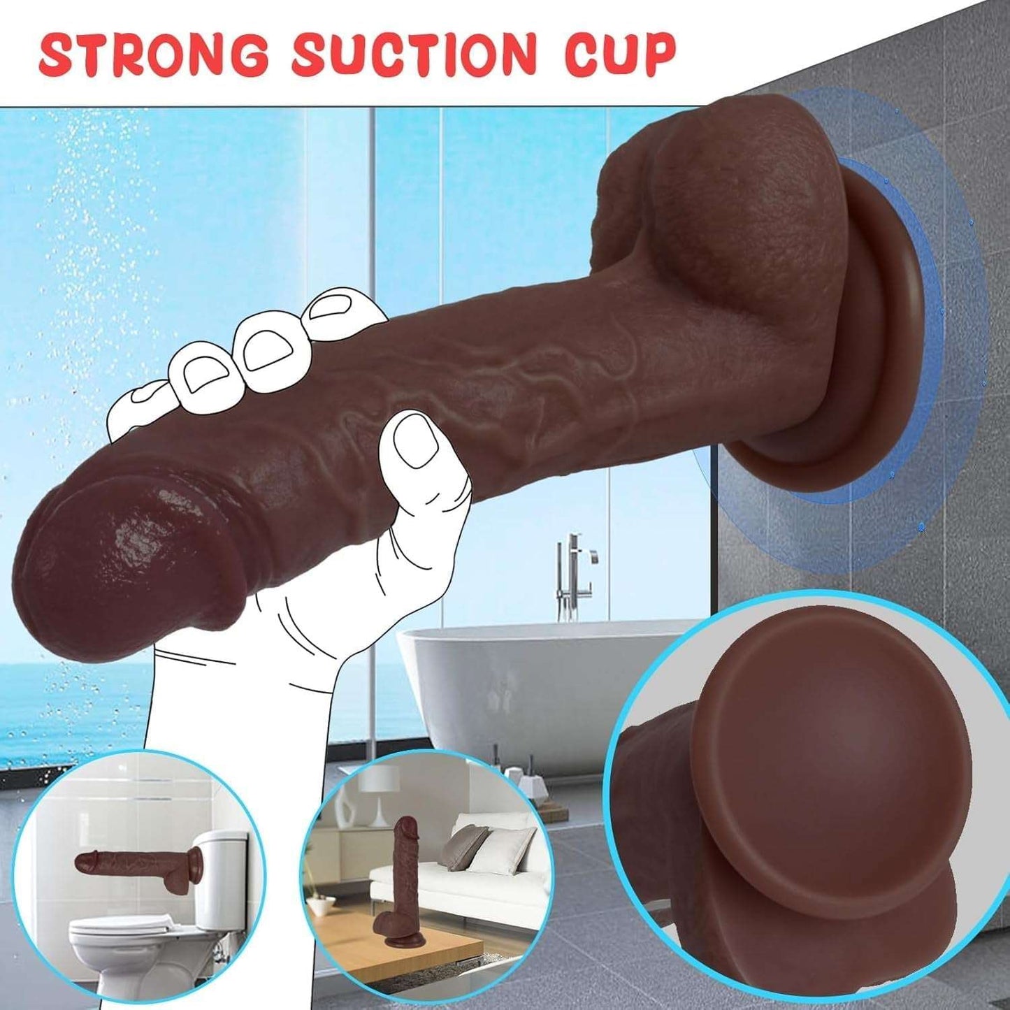 BBD Realistic Silicone Dildo - SinfulX