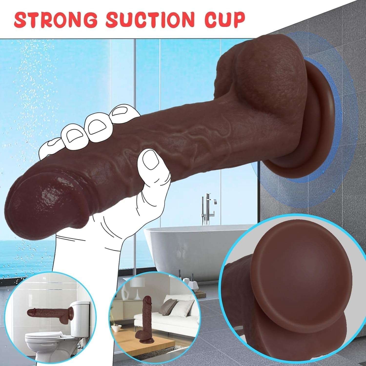 BBD Realistic Silicone Dildo - SinfulX