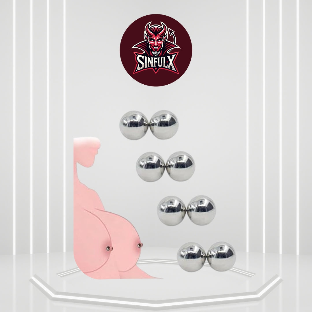 Magnetic BDSM Ball Clamp Set_SinfulX_premium_sex_toys