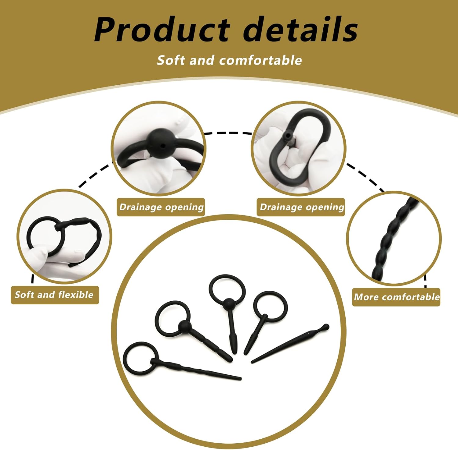 BlissBond Catheters & Sounds 8 - Pcs Penis Plug Set - SinfulX