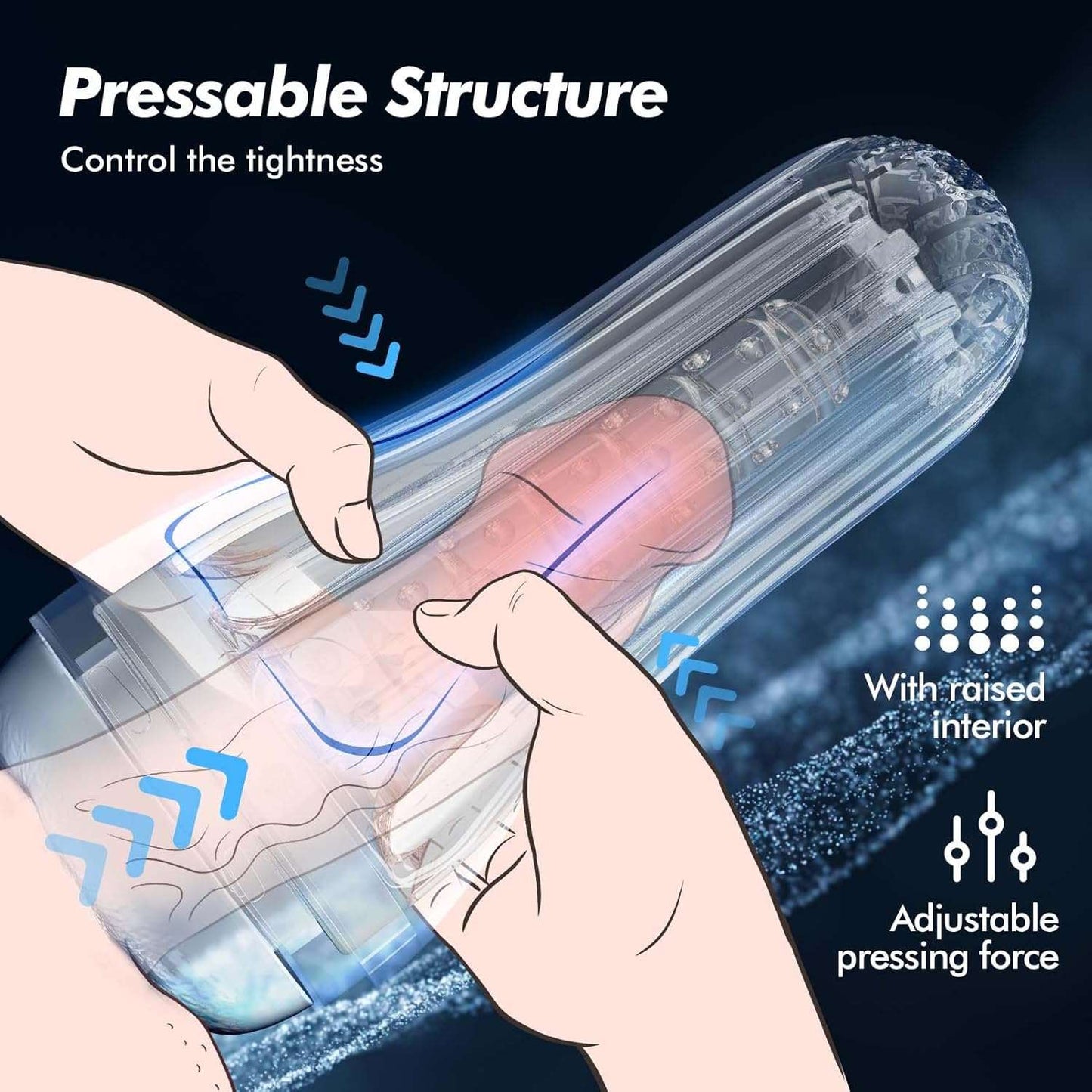 Clear View Transparent Male Fleshlight Masturbator_SinfulX_premium_sex_toys