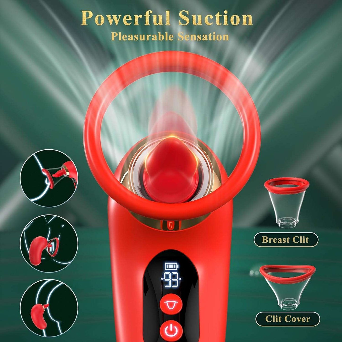 Rose Multi-Mode Clit Suction Vibrator_SinfulX_premium_sex_toys