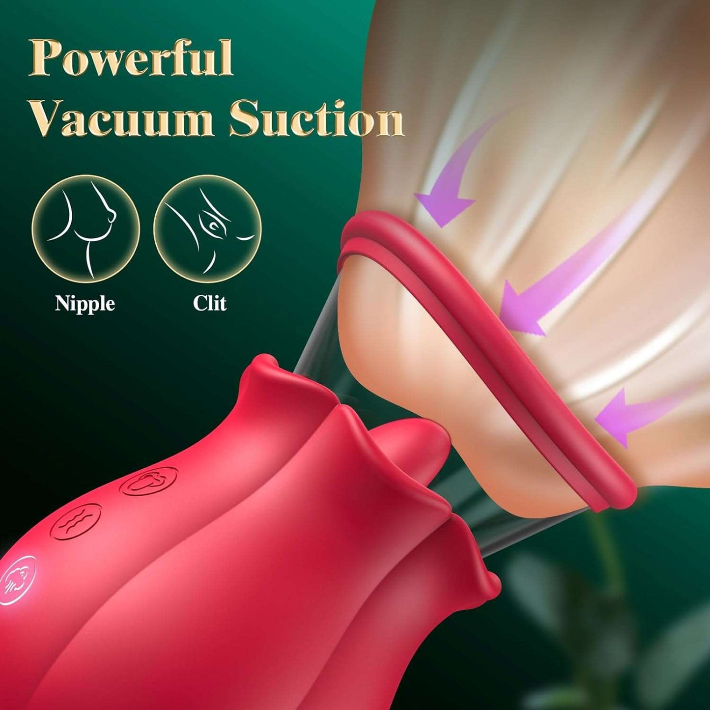 Blooming Rose Clitoral Suction Vibrator_SinfulX_premium_sex_toys