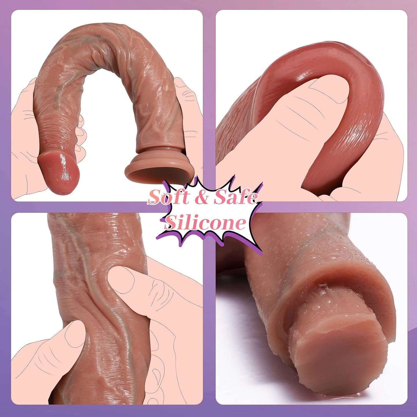 Massive 13.7" Realistic Dildo_SinfulX_premium_sex_toys