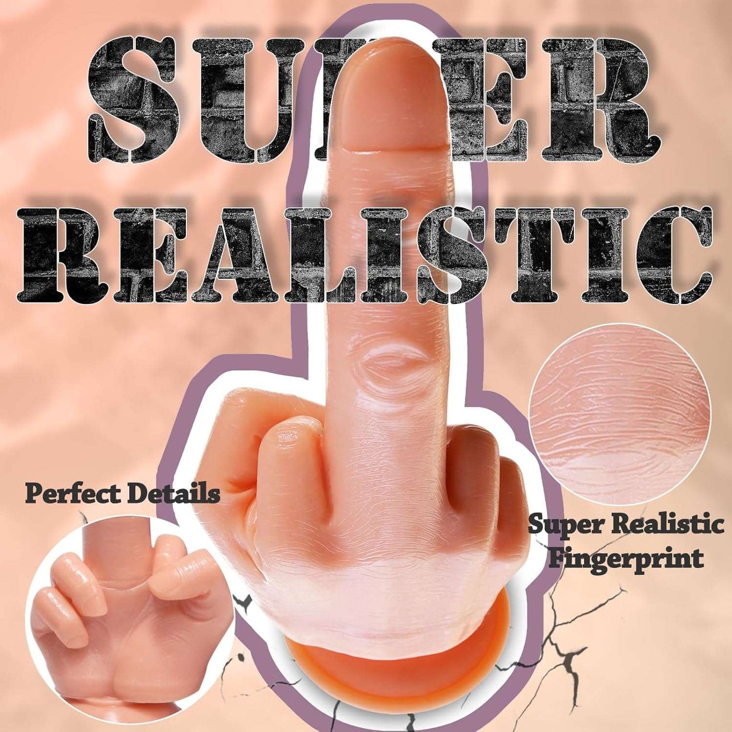 9.5" Bold Gesture Middle Finger Dildo_SinfulX_premium_sex_toys