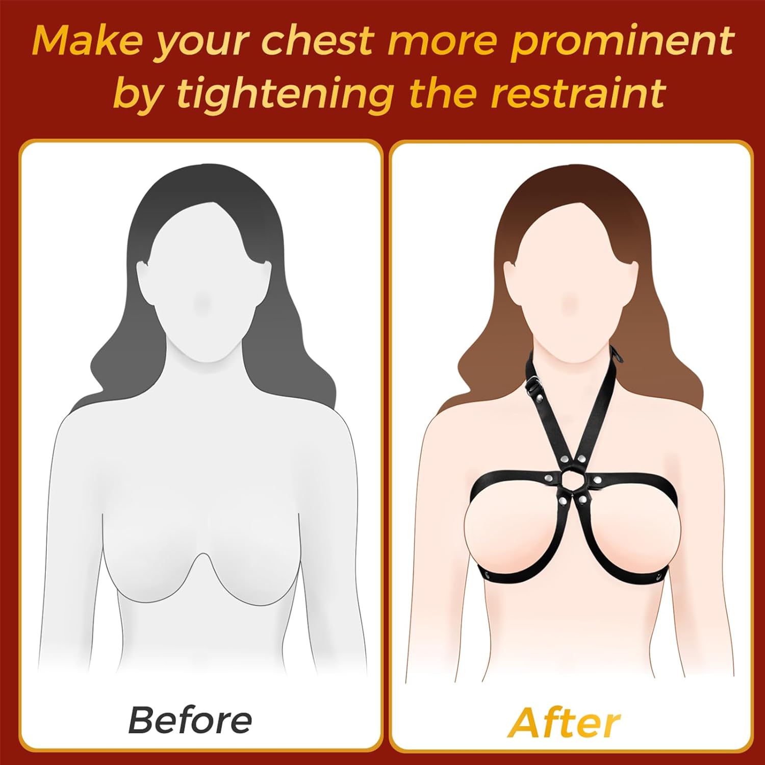 Chest Harness Restraint for BDSM - SinfulX